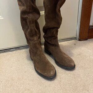 Franco Sarto Suede Knee-High Boots